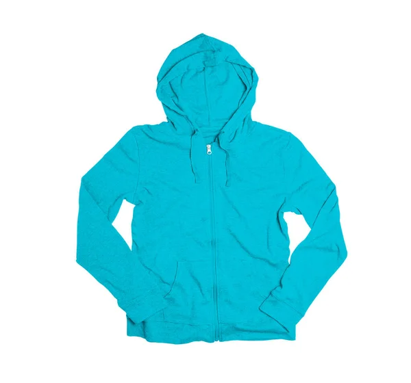 Modern Sweet Hoodie Mock Scuba Blue Color Help You Present — 스톡 사진