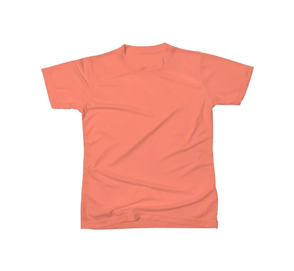 Designable Tshirt Mockup Living Coral Color Help You Customize Your — 스톡 사진