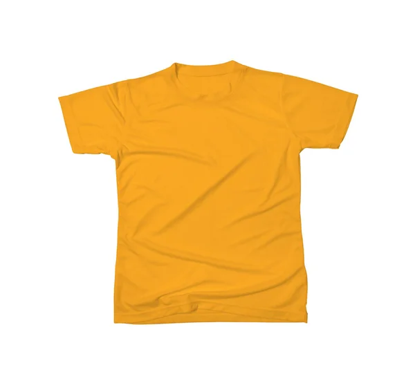 Mockup Camiseta Projetável Cor Cúrcuma Para Ajudá Personalizar Logotipo Sua — Fotografia de Stock