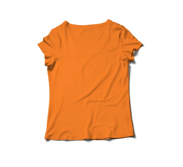 Com Este Back View Feminino Shirt Mock Scuba Azul Cor — Fotografia de Stock