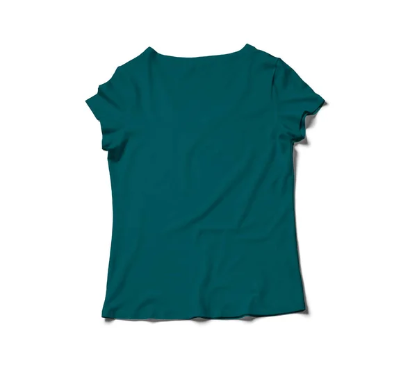Con Esta Camiseta Femenina Mock Scuba Blue Color Tienes Que — Foto de Stock