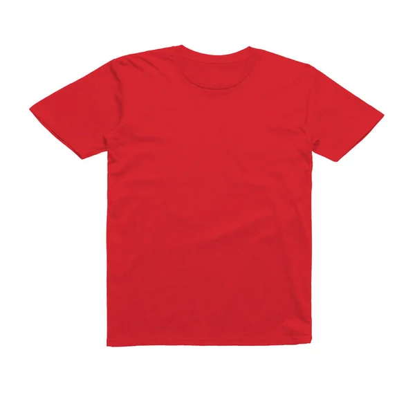 Blank Sweet Tshirt Mock Flame Scarlet Color Showcase Your Designs — Stock Photo, Image