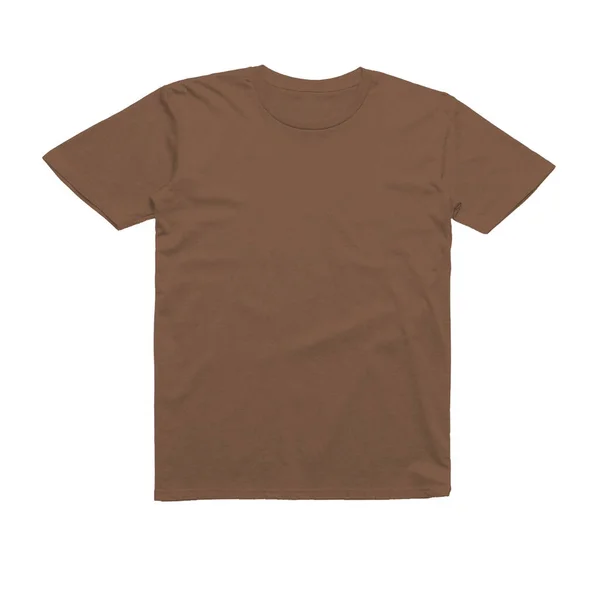 Sweet Tshirt Blanc Maquillé Royal Brown Color Pour Mettre Valeur — Photo