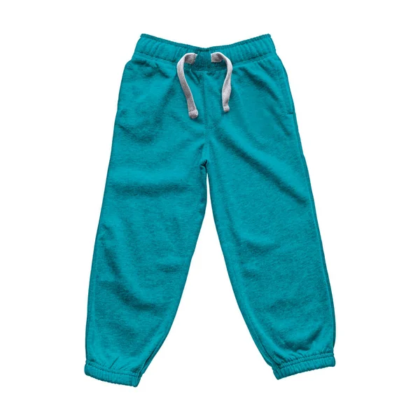 Utilizzare Questo Bel Pantalone Sudore Finto Scuba Colore Blu Tutto — Foto Stock