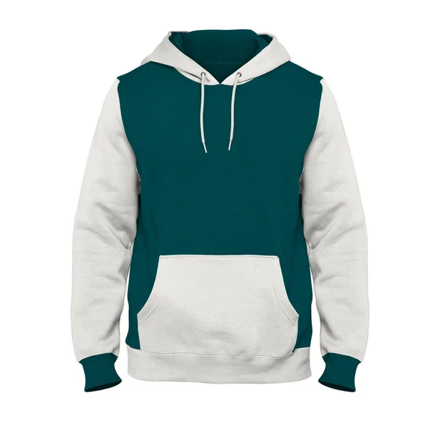 Deze Prachtige Front View Pulls Hoodie Mock Green Eden Color — Stockfoto