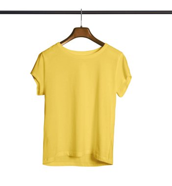 Modern bir kısa kollu tayfa boyun tişörtü Güzel bir tasarım sağlamanıza yardımcı olmak için Prime Rose Renkli Kadın Askısı.