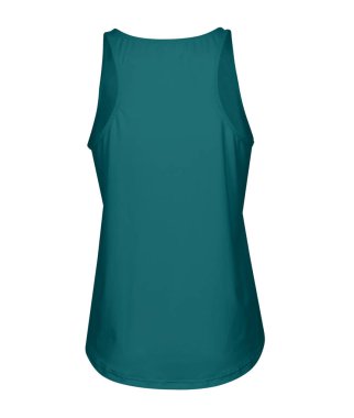 Logonuzu ya da tasarımınızı Yeşil Cennet Rengi ile Yuvarlak Altlı Arka Görünümlü Kadın Tank Üstü 'ne ekleyin, daha gerçekçi olacaktır..