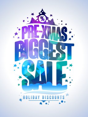 Öncesi xmas en büyük satış poster
