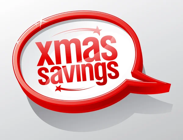 Символ рождественского пузыря сбережений — стоковый вектор