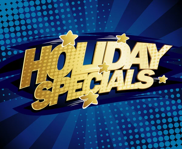 Holiday specials design. — Stock Vector