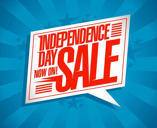 Ημέρα ανεξαρτησίας πώληση κουπόνι σχεδιασμού — Διανυσματικό Αρχείο