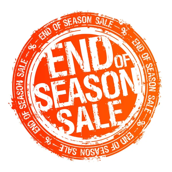 End of season sale rubber stamp — Stock Vector