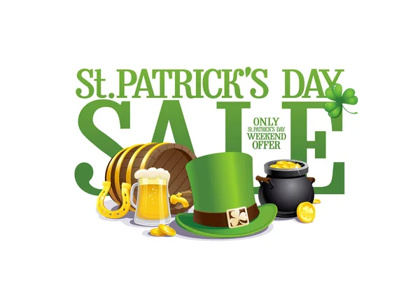 St. patrick 's day sale poster — Stockvektor