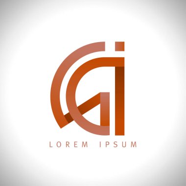 Soyut g ve harf logo