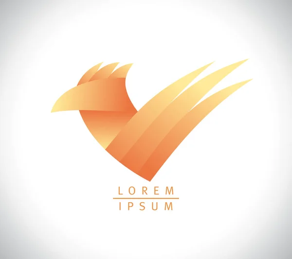 Emblema de gallo o pollo, logotipo vectorial para la producción avícola — Archivo Imágenes Vectoriales