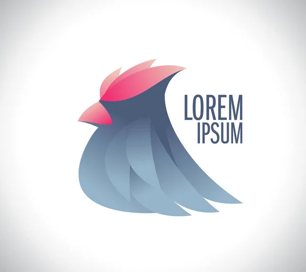 Стильный логотип птицы — стоковый вектор