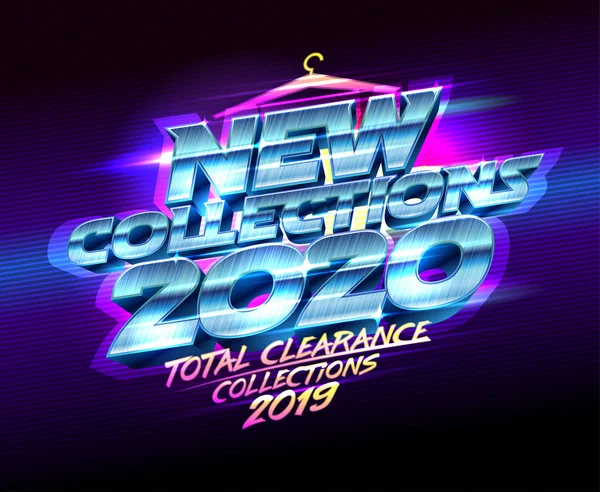 New collections 2020, sale collections 2019 year — Stock vektor