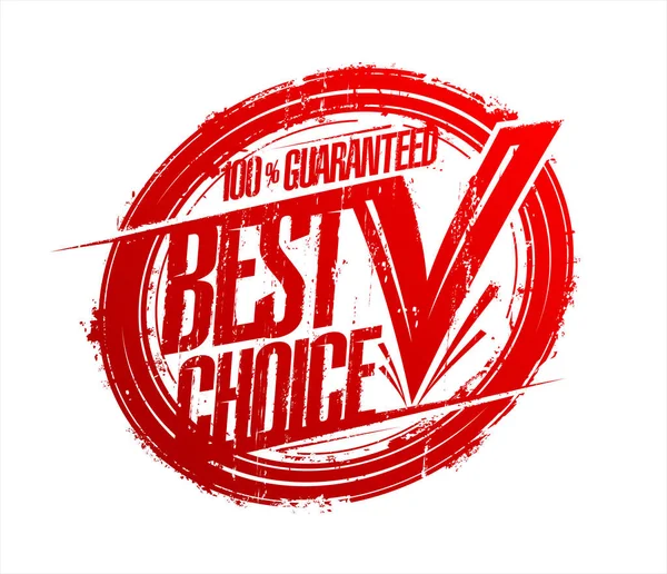 Best choice rubber stamp — Stock Vector