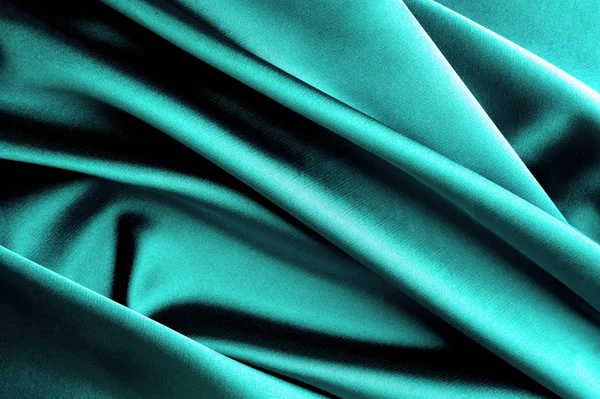 Роскошный Изумрудно Зеленый Шелковый Фон — стоковое фото