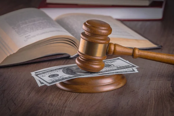 Judge Gavel Bribe Agreement Mafia — Stock Photo, Image