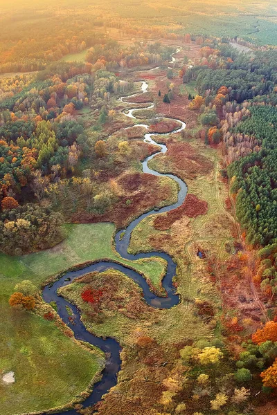 Ruda Polen Von Oben Nach Unten Herbst — Stockfoto