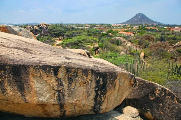 Vista Paisagem Casibari Rocks Aruba Antilhas Holandesas Caribe — Fotografia de Stock