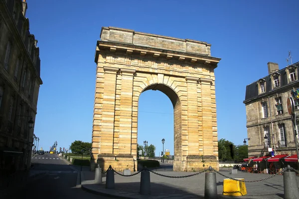 Porte Aquitaine Arco Histórico Localizado Place Victoire Final Rue Catherine — Fotografia de Stock
