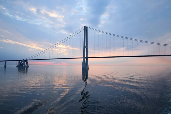 Öresundsbron Kombinerad Järnvägs Och Motorvägsbro Över Öresundssundet Mellan Sverige Och — Stockfoto