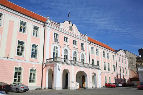 Estonya Parlamentosu Estonya Nın Başkenti Tallinn Orta Kesimindeki Toompea Tepesine — Stok fotoğraf