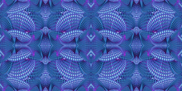Kaleidoscopic blue seamless pattern — Stock Photo, Image