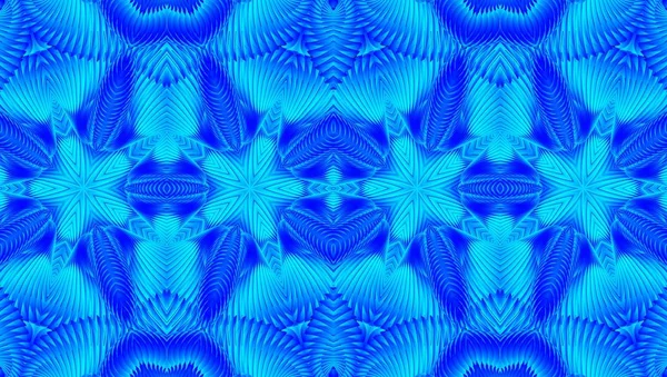 Kaleidoscopic blue pattern — Stock Photo, Image