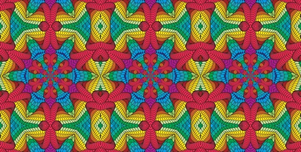Kaleidoscopic multicolor seamless pattern — Stock Photo, Image
