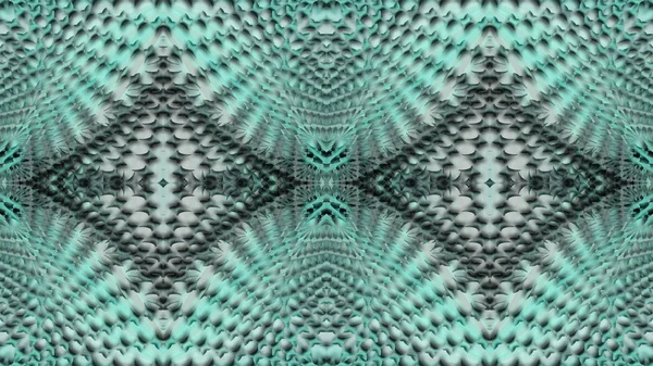 Fondo simétrico abstracto turquesa para imprimir en ropa y textiles — Foto de Stock