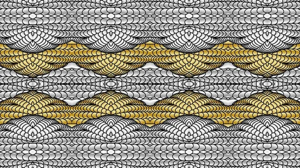 Silber und Gold abstrakten Hintergrund für den Druck auf Kleidung und Textilien — Stockfoto