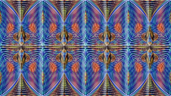 Multicolor abstracte symmetrische achtergrond voor afdrukken op kleding en textiel — Stockfoto