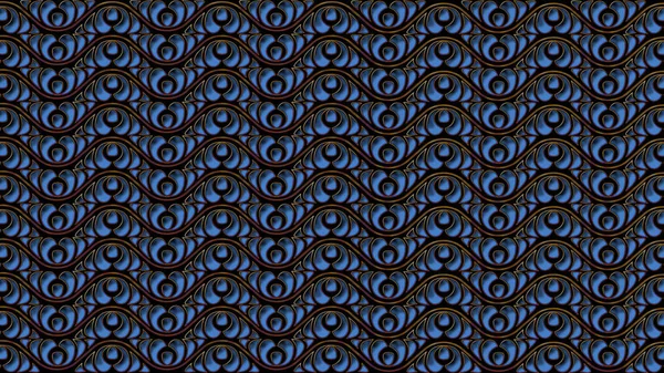 Fondo negro abstracto con patrones azules para el textil de diseño, industria de la impresión, en una variedad de diseño —  Fotos de Stock