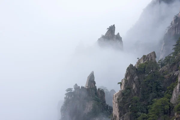 Winter, sneeuw China Huangshan — Stockfoto