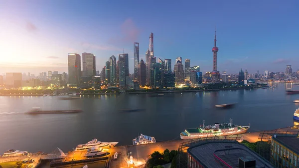 Cina Shanghai Skyline Mattino — Foto Stock