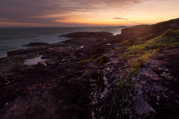 På kvällen, havet av moln — Stockfoto