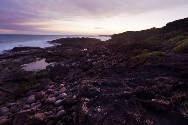 På kvällen, havet av moln — Stockfoto