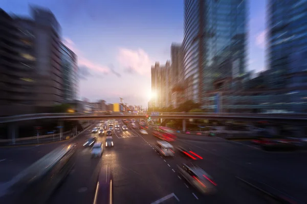 上海、中国、都市の道路交通 — ストック写真