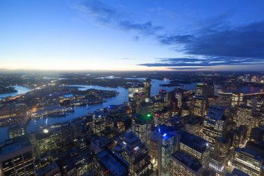 Sydney Skyline havadan görünümü