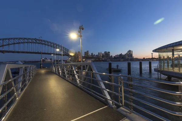 Sydney città di notte — Foto Stock