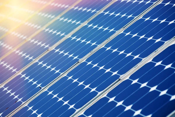 Nieuwe energie zonnepanelen — Stockfoto