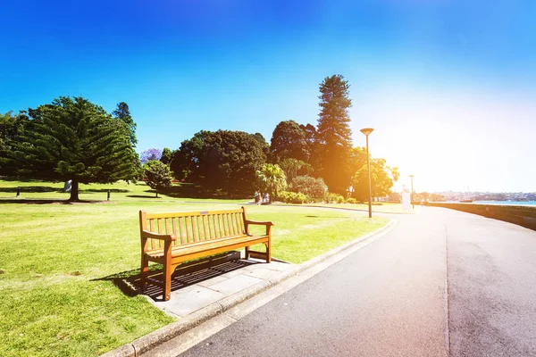 Park empty benches — Stock Photo, Image