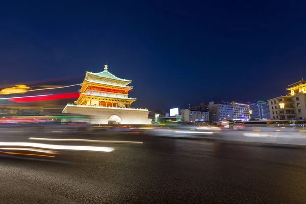 China xian ciudad noche paisaje — Foto de Stock