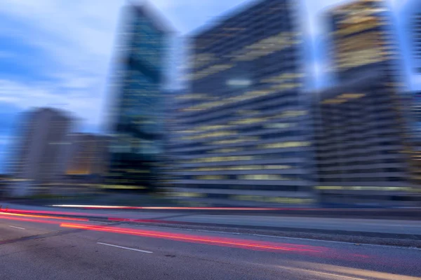 Blurred urban traffic road — Stock Photo, Image