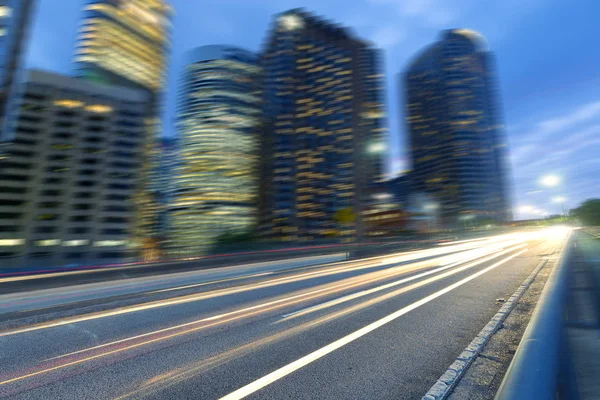 Blurred urban traffic road — Stock Photo, Image