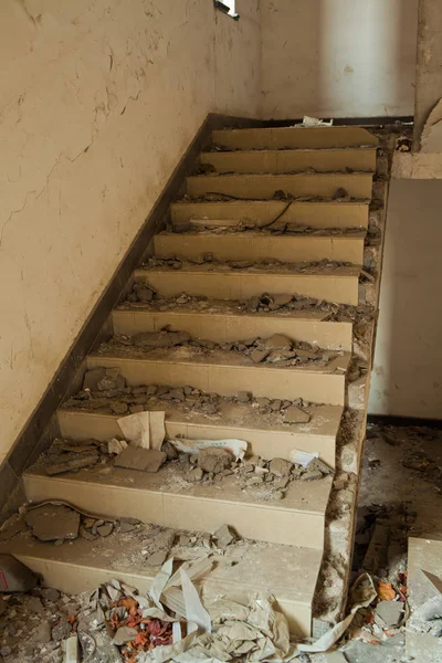 Steps Abandoned Building — Stock Photo, Image