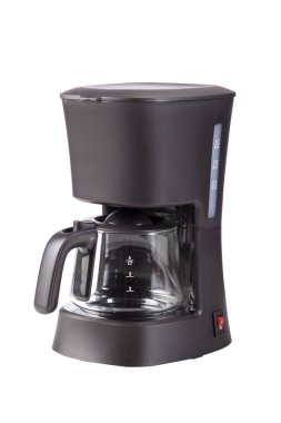 Beyaz arka planda izole kahve makinesi